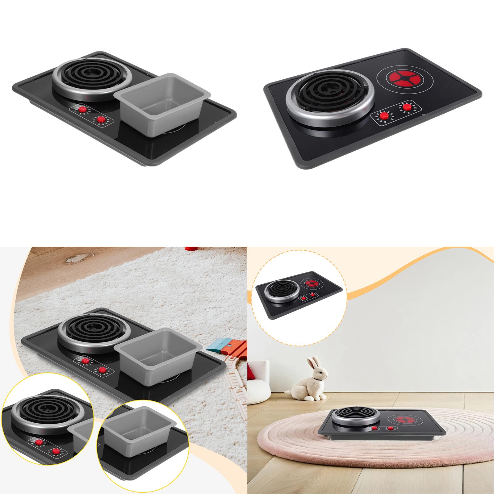 Kids Toys Kitchen - ชุดครัวของเล่นเด็กพร้อมไฟและเสียง เตาของเล่นพร้อมอุปกรณ์ทำอาหารสมจริง ของเล่นเสริมสร้างการเรียนรู้และการเล่นบทบาทสมมติสำหรับเด็กหญิงและเด็กชาย