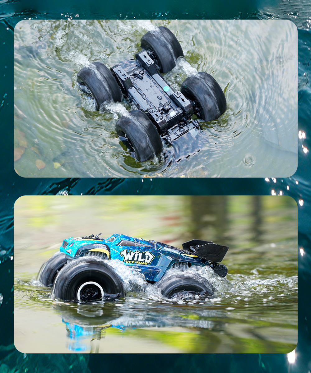 Kids Toys Long Island - รถบรรทุกมอนสเตอร์สะเทินน้ำสะเทินบก 9IMOD RC ขับเคลื่อน 4 ล้อ