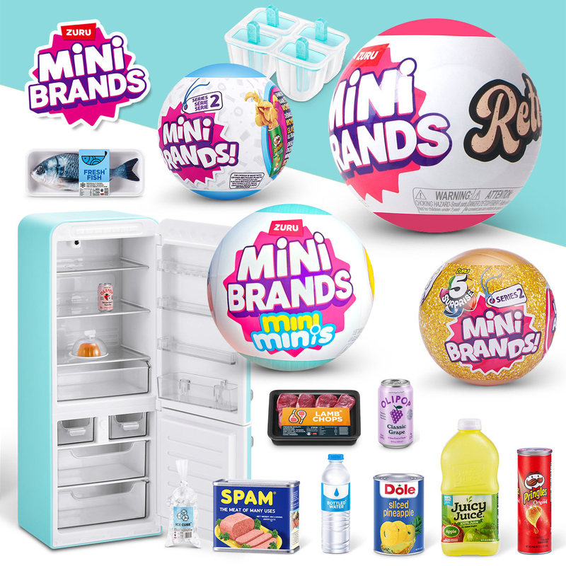 Sandbox Play Set - ชุดของเล่นตู้เย็นจิ๋วเหมือนจริง ZURU MINI BRANDS ของเล่นบอลบลายด์บ็อกซ์ ของเล่นเด็ก