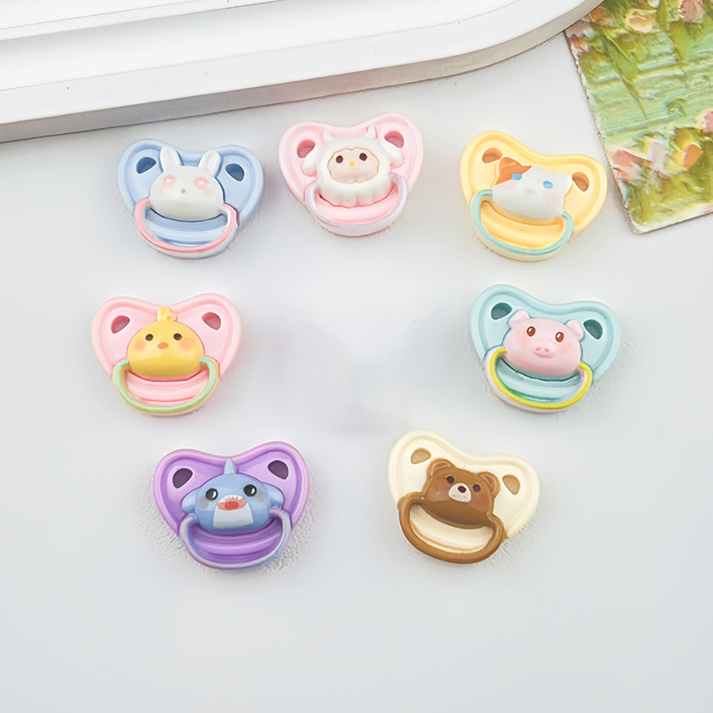 Kids Toys Sale - ลดราคา! ชุดจุกนมหลอกตุ๊กตาขนาดเล็กน่ารัก 10 ชิ้น อุปกรณ์เล่นบ้านจำลอง จุกนมหลอกสำหรับตุ๊กตาเด็ก