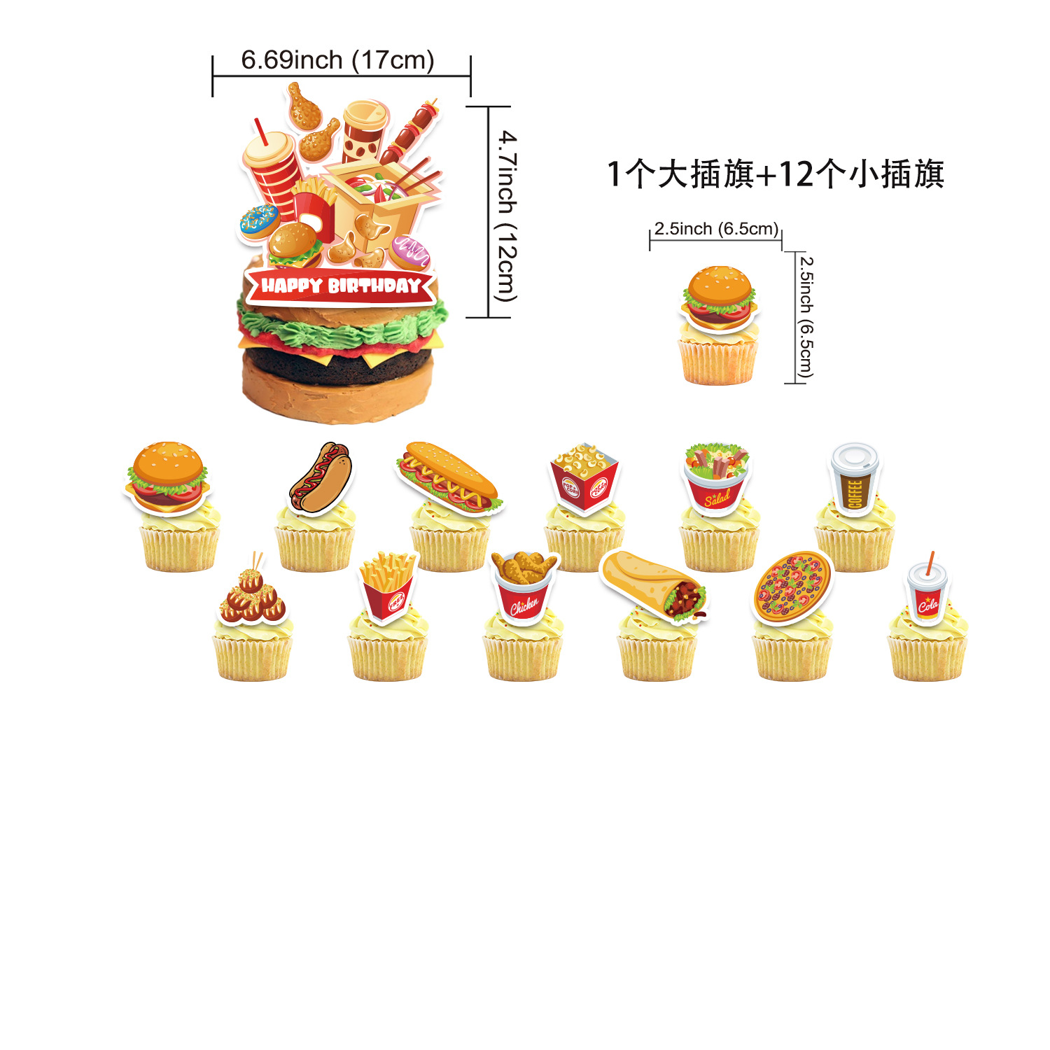 ชุดตกแต่งงานวันเกิดธีมแฮมเบอร์ - Banner Kids Toys บทวิจารณ์และราคา