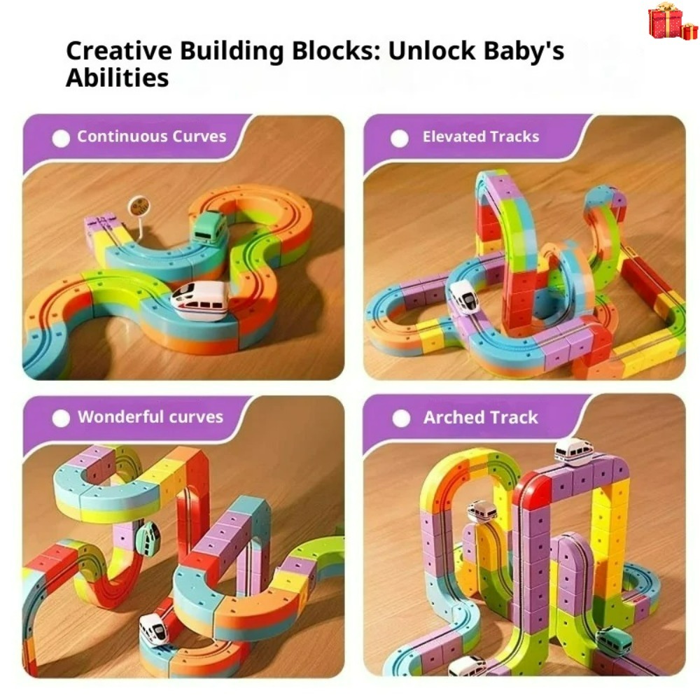 ชุดรางแม่เหล็กไฟฟ้าพร้อมยานพาห - Kids Toys Vehicle บทวิจารณ์และราคา