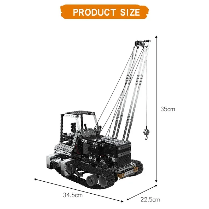 รถเครนโลหะประกอบเอง บังคับวิทย - Kids Toys Vehicle บทวิจารณ์และราคา