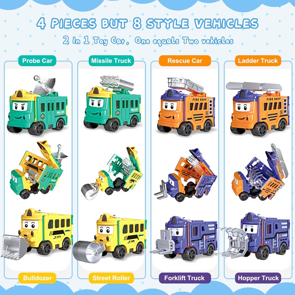 Flip Racers Transformable Cars - Kids Toys Vehicle บทวิจารณ์และราคา