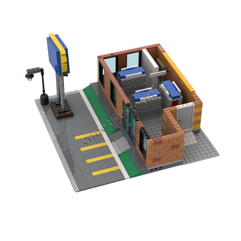 717 ชิ้น MOC ชุดตัวต่ออาคารร้า - Kids Toys Rental บทวิจารณ์และราคา