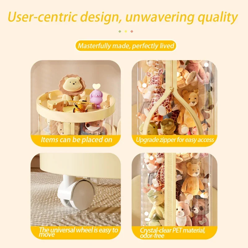 กล่องเก็บของเล่นตุ๊กตาใส พร้อม - Kids Zipper Toys บทวิจารณ์และราคา