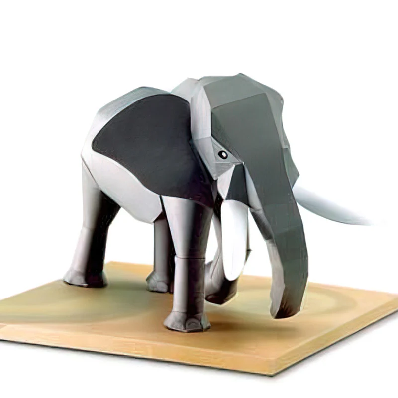 ช้างแอฟริกัน Origami Art Mini  - Kids Toys Elephant บทวิจารณ์และราคา