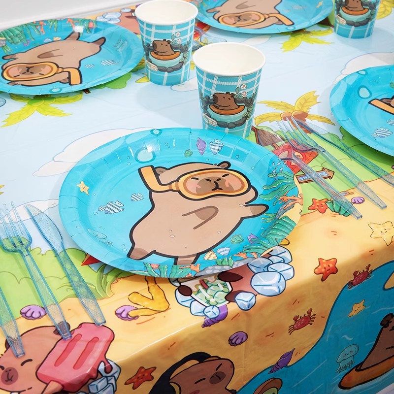 การ์ตูน Capybara Party Supplie - Banner Kids Toys บทวิจารณ์และราคา