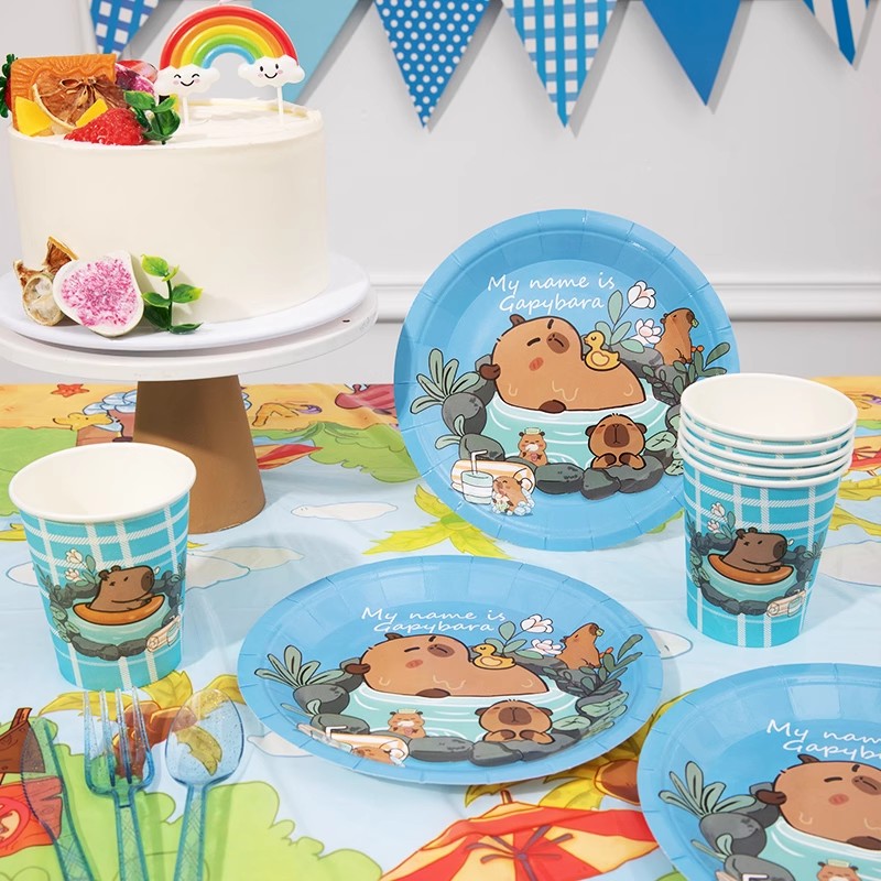 การ์ตูน Capybara Party Supplie - Banner Kids Toys บทวิจารณ์และราคา