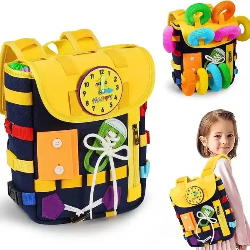 Montessori Felt กระเป๋าเป้สะพา - Kids Zipper Toys บทวิจารณ์และราคา