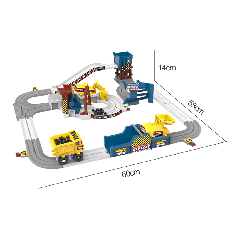 ชุดรางรถไฟแข่งรถขุดเหมืองไฟฟ้า - Kids Toys Vehicle บทวิจารณ์และราคา