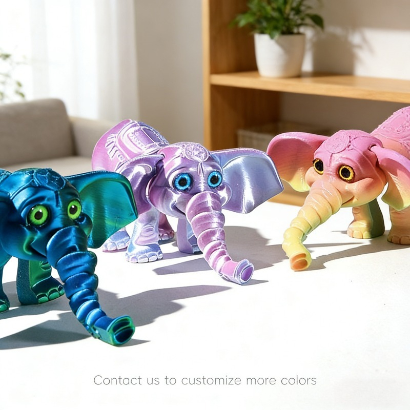 โมเดลช้างพิมพ์ 3 มิติ ขนาด 10  - Kids Toys Elephant บทวิจารณ์และราคา