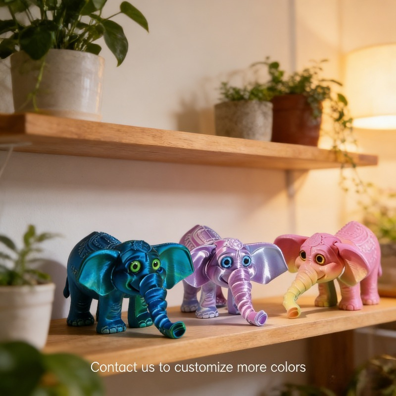 โมเดลช้างพิมพ์ 3 มิติ ขนาด 10  - Kids Toys Elephant บทวิจารณ์และราคา