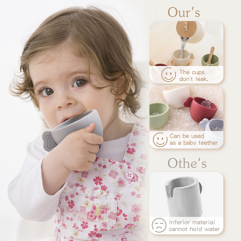 กาน้ำชาและถ้วยชาของเล่น Montes - Kids Toys Kitchen บทวิจารณ์และราคา