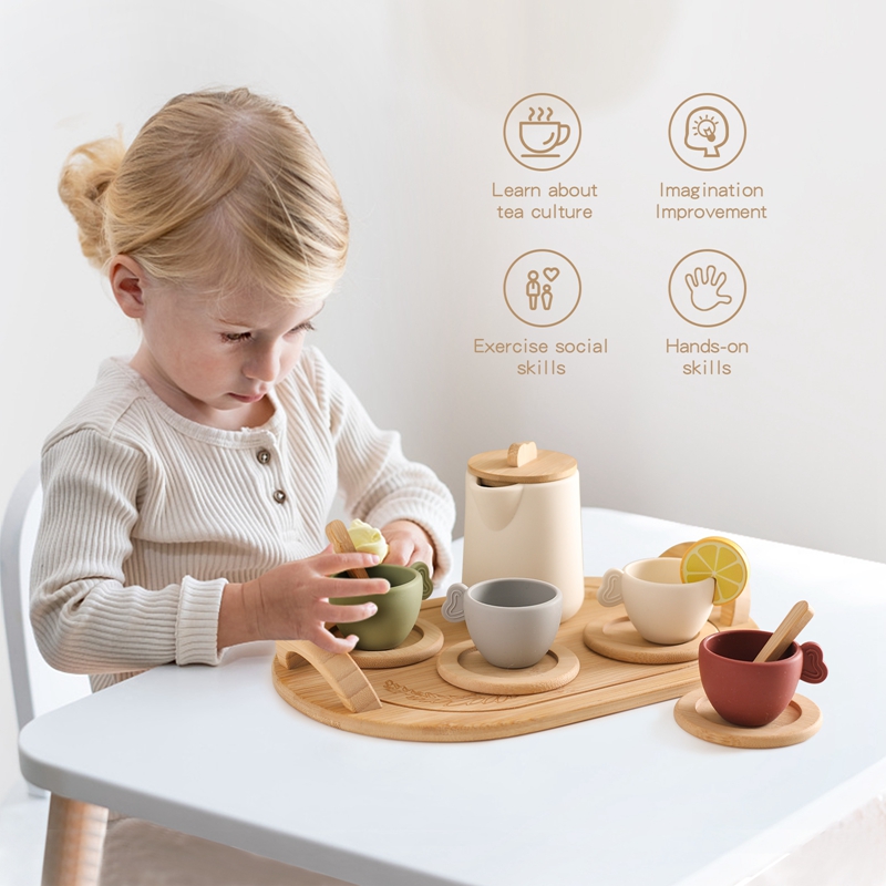 กาน้ำชาและถ้วยชาของเล่น Montes - Kids Toys Kitchen บทวิจารณ์และราคา