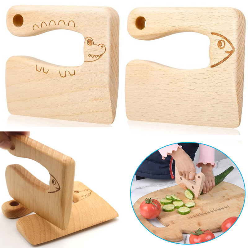 มีดไม้สำหรับเด็กของเล่นทำอาหาร - Kids Toys Kitchen บทวิจารณ์และราคา