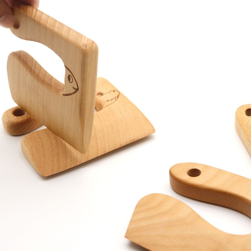 มีดไม้สำหรับเด็กของเล่นทำอาหาร - Kids Toys Kitchen บทวิจารณ์และราคา