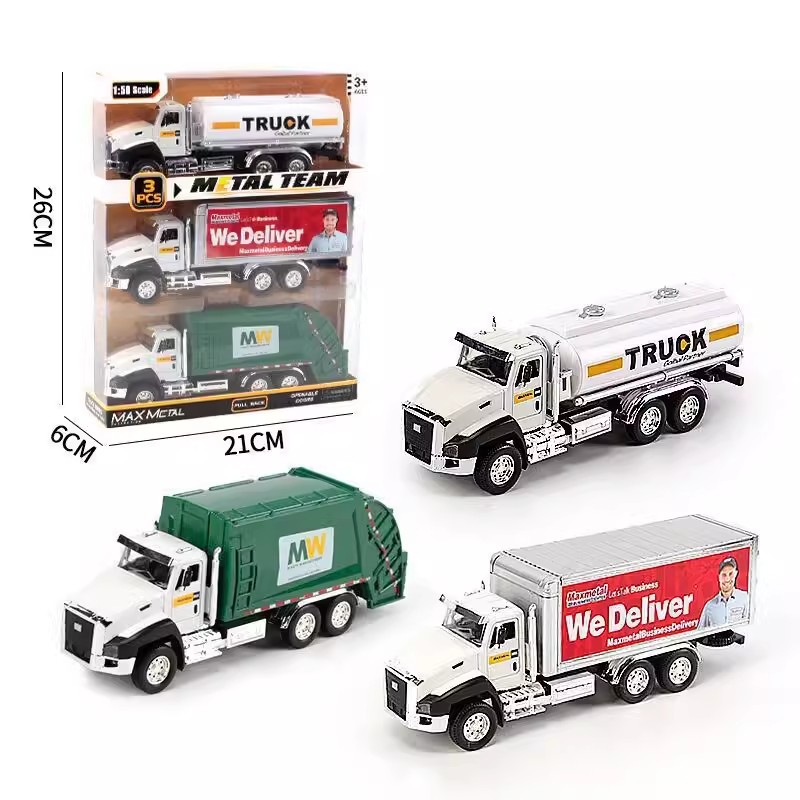 รถบรรทุกน้ำมันถังขยะในรถยนต์รถ - Kids Toys Vehicle บทวิจารณ์และราคา